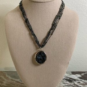 Silpada Retired Sterling Silver and Bead Necklace